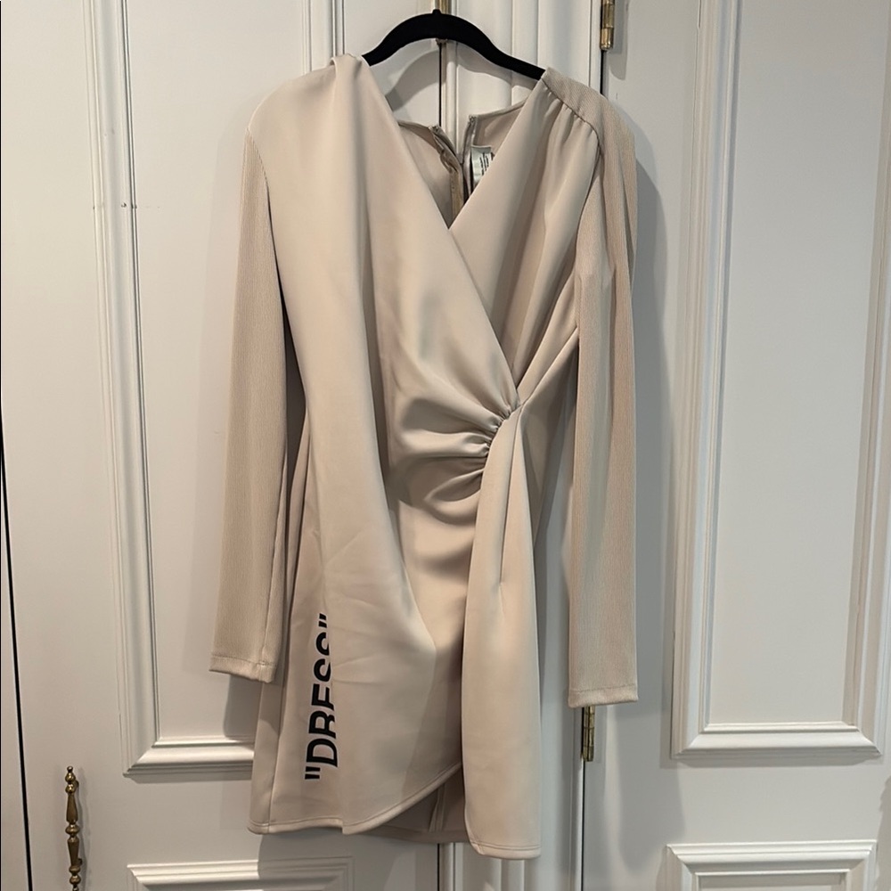 Off-White Cream Mini Dress